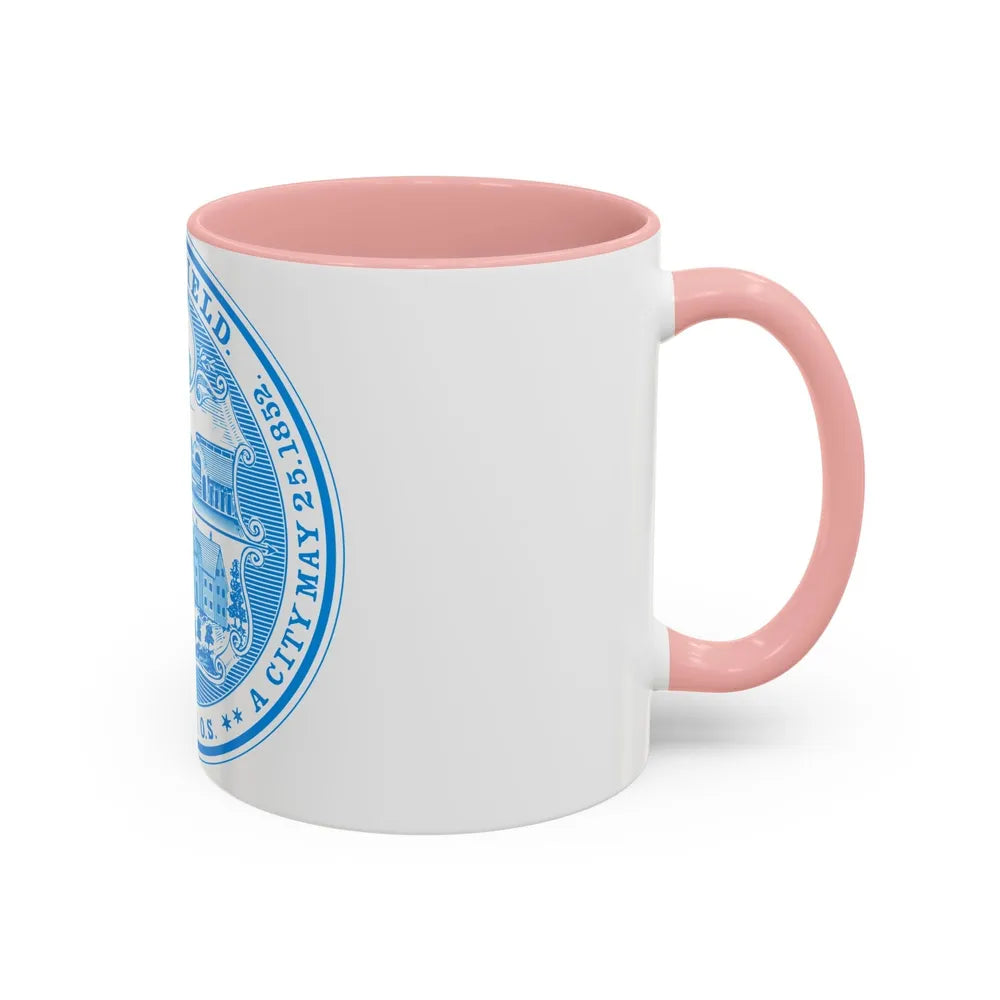 Seal of Springfield Massachusetts - Accent Coffee Mug-Go Mug Yourself