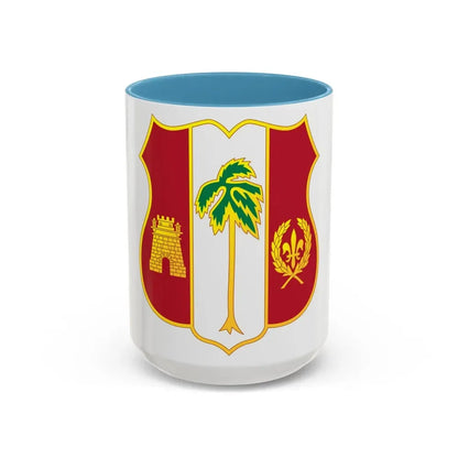 250th Air Defense Artillery Regiment (U.S. Army) Accent Coffee Mug 15oz Light Blue - Go Mug Yourself