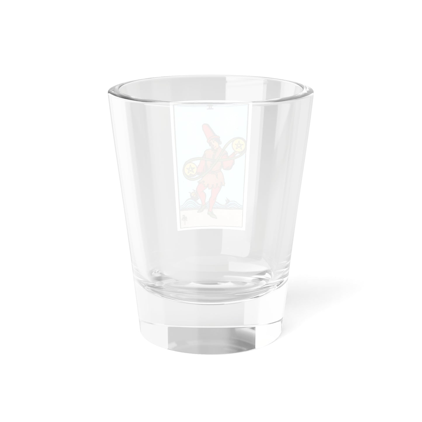 The 2 of Pentacles (Tarot Card) Shot Glass 1.5oz-Go Mug Yourself