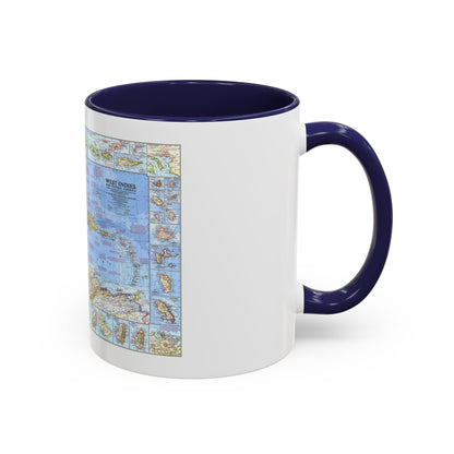 West Indies & Central America (1970) (Map) Accent Coffee Mug