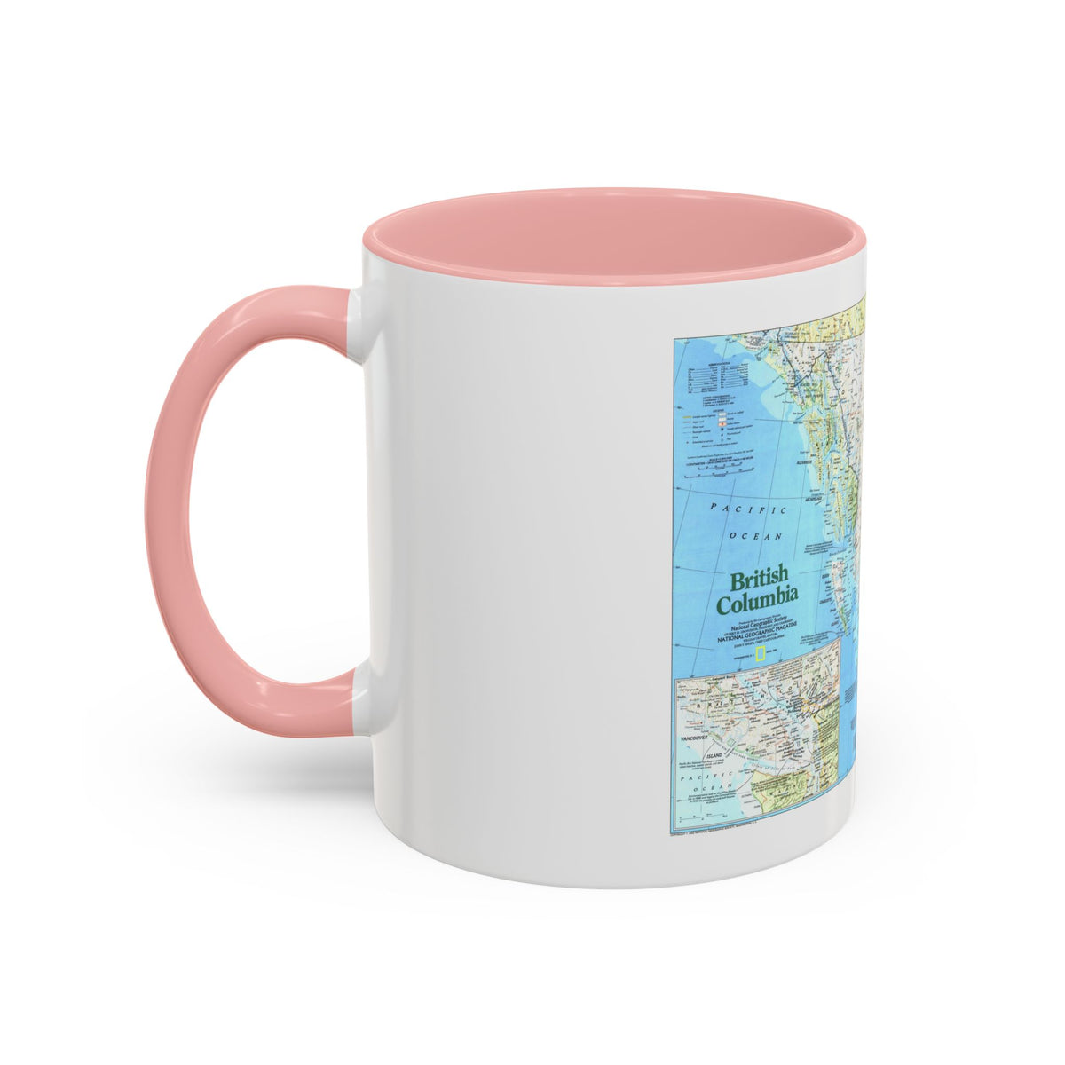 Canada - British Columbia 1 (1992) (Map) Accent Coffee Mug