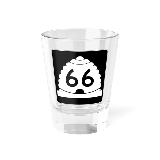 Utah SR 66 (Utah) (Road Sign) Shot Glass 1.5oz-1.5oz-Go Mug Yourself