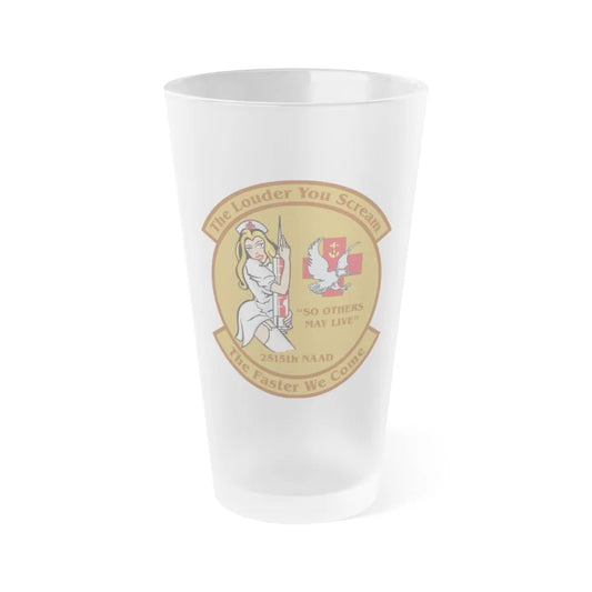 2515 NAAD TLYS TFWC (U.S. Navy) Frosted Pint Glass 16oz-Go Mug Yourself