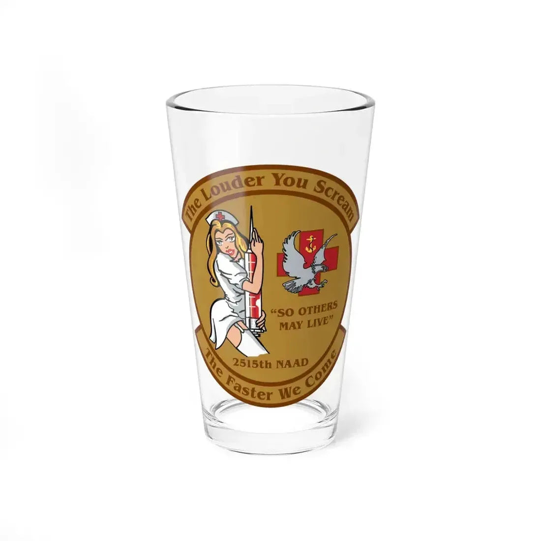 2515 NAAD TLYS TFWC (U.S. Navy) Pint Glass 16oz 16oz - Go Mug Yourself