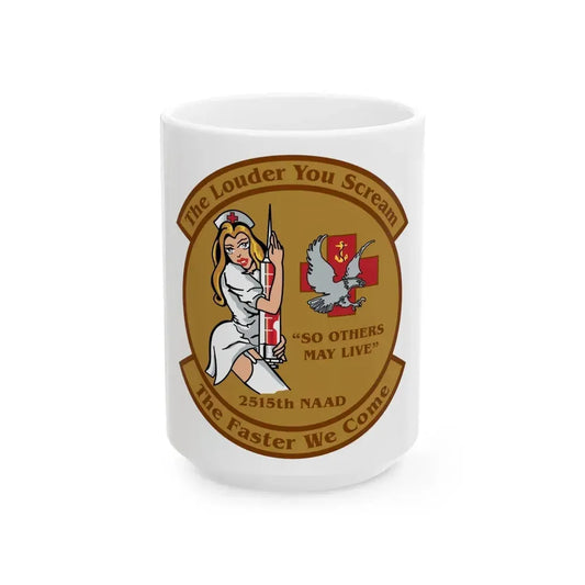 2515 NAAD TLYS TFWC (U.S. Navy) White Coffee Mug 15oz - Go Mug Yourself