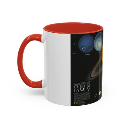 Space - The Solar System - Our Celestial Family (1990) (Map) Accent Coffee Mug