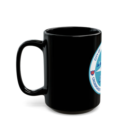 Seal of Joliet Illinois - Black Coffee Mug