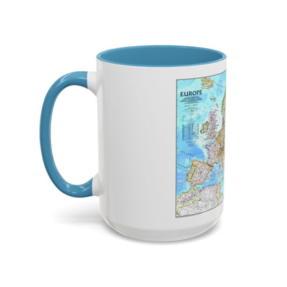 Europe (1992) (Map) Accent Coffee Mug