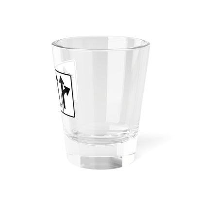 MUTCD-MI R3-8ac (Michigan) (Road Sign) Shot Glass 1.5oz
