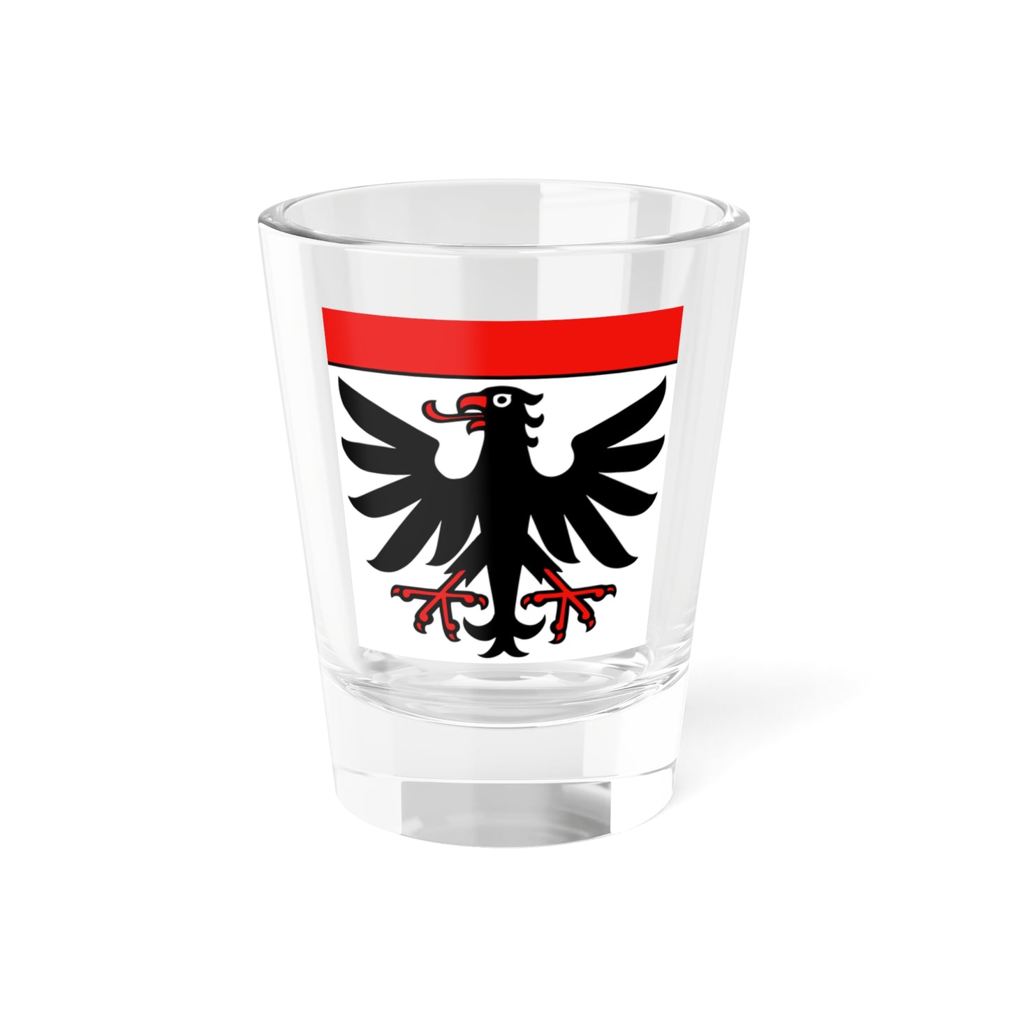 CHE Aarau Flag (Switzerland) Shot Glass 1.5oz
