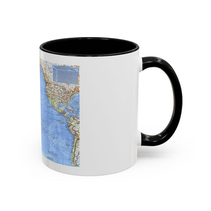 Pacific Ocean (1969) (Map) Accent Coffee Mug