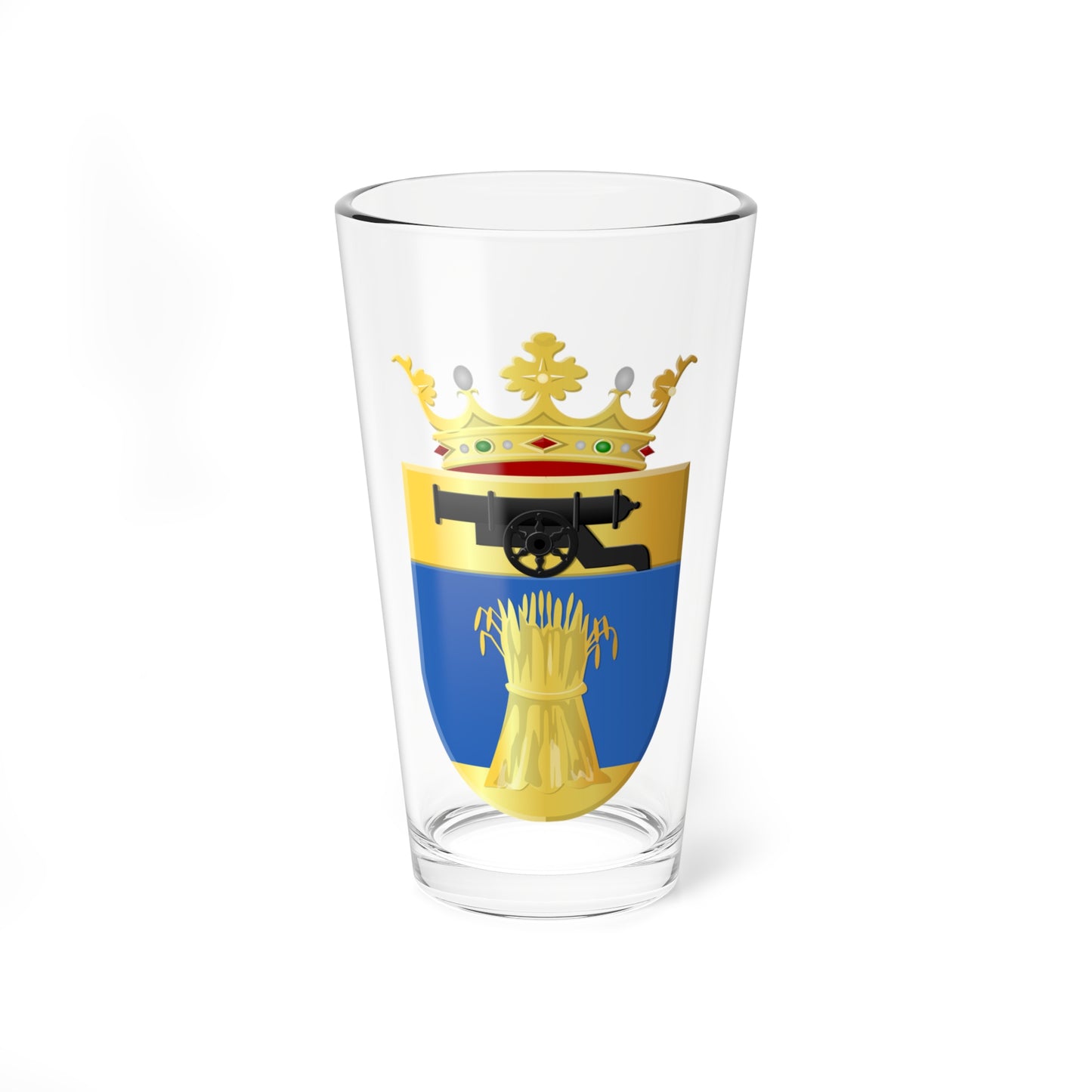 Vlagtwedde wapen (Netherlands) (Coat of Arms) Pint Glass 16oz