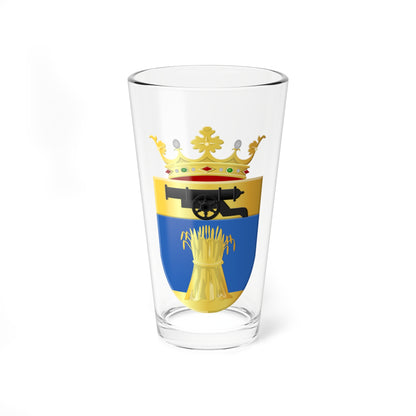Vlagtwedde wapen (Netherlands) (Coat of Arms) Pint Glass 16oz