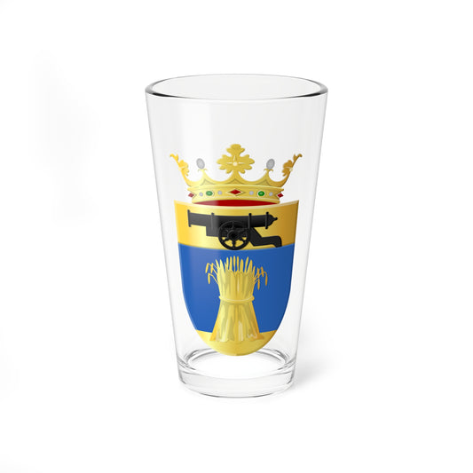 Vlagtwedde wapen (Netherlands) (Coat of Arms) Pint Glass 16oz