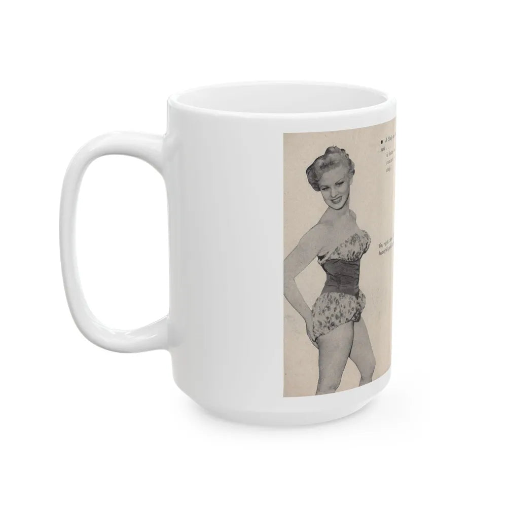 Norma Sykes #145 - Scanned Mag. 66 Photos (Vintage Female Icon) White Coffee Mug-Go Mug Yourself