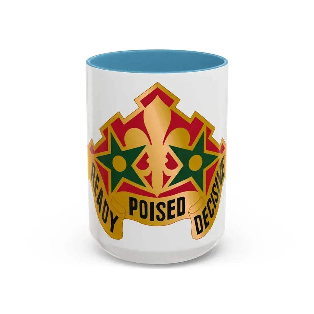 252 Armor Regiment (U.S. Army) Accent Coffee Mug 15oz Light Blue - Go Mug Yourself