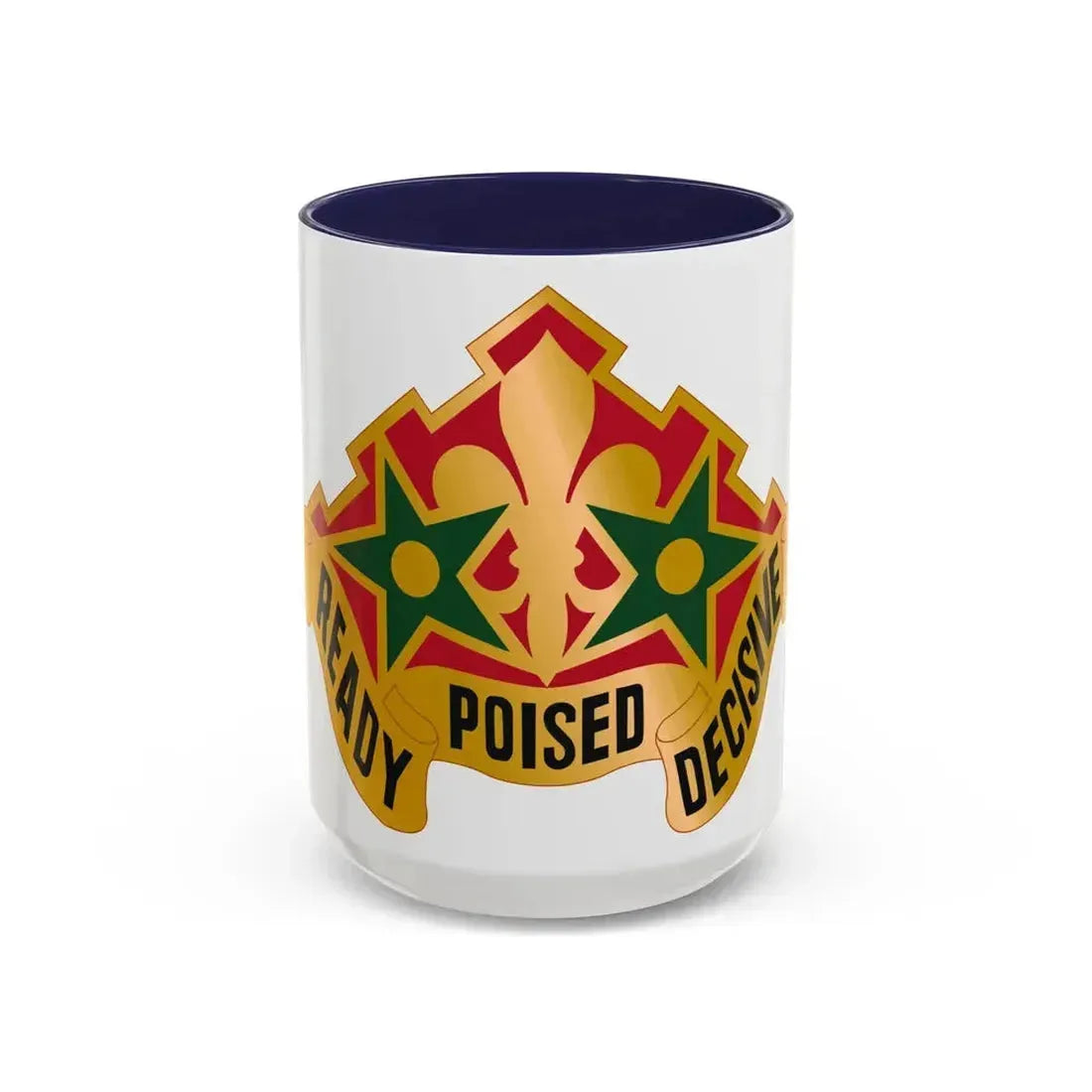 252 Armor Regiment (U.S. Army) Accent Coffee Mug 15oz Navy - Go Mug Yourself