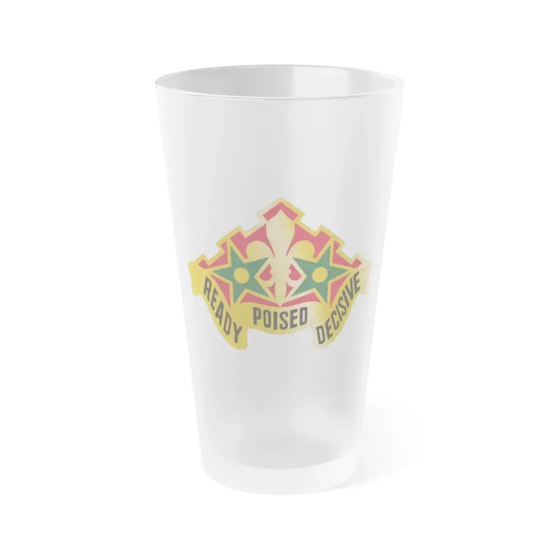 252 Armor Regiment (U.S. Army) Frosted Pint Glass 16oz Default Title - Go Mug Yourself
