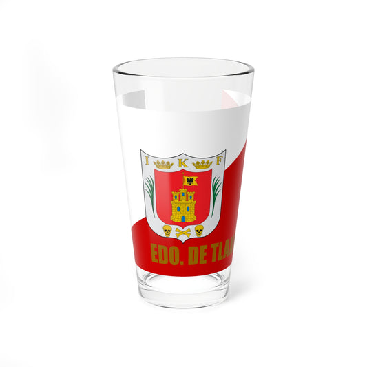Flag of Tlaxcala reverse side (Mexico) Pint Glass 16oz