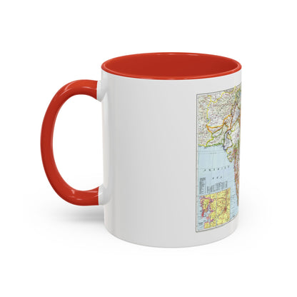 India and Burma (1946) (Map) Accent Coffee Mug