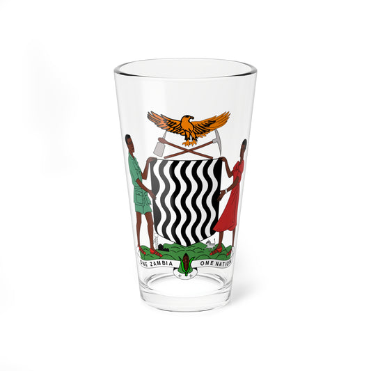 Coat of arms of Zambia (Zambia) (Coat of Arms) Pint Glass 16oz