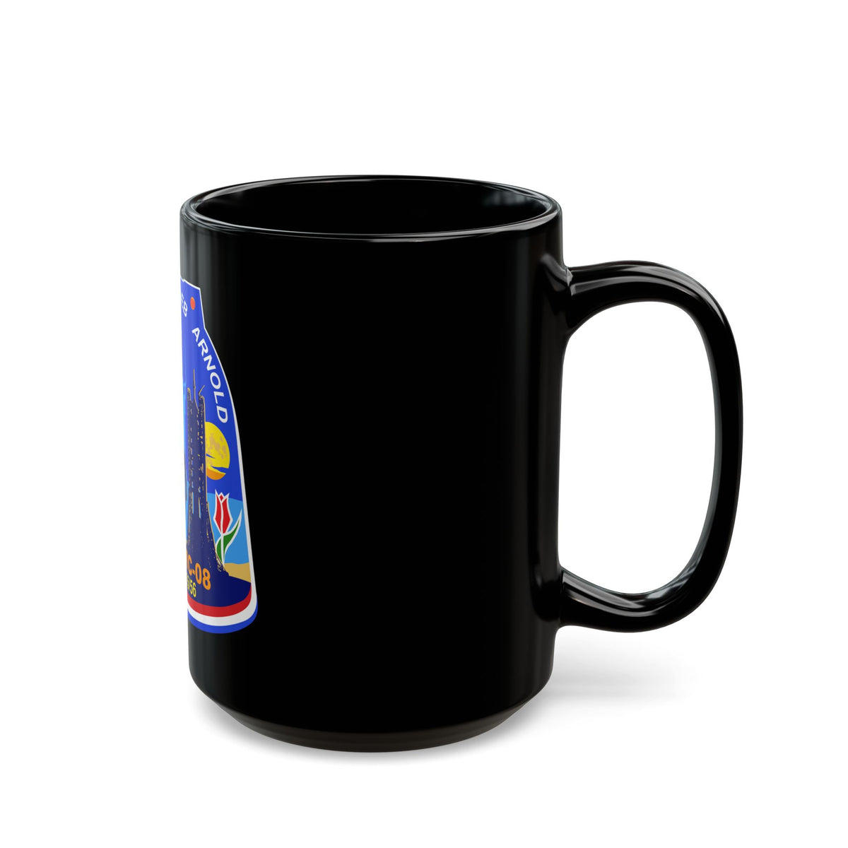 Soyuz MS-08 (Soyuz Programme) Black Coffee Mug