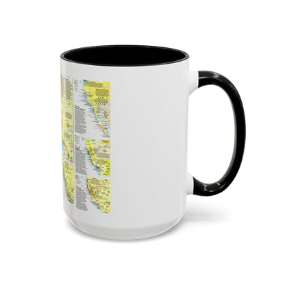 USA - Far West 2 (1984) (Map) Accent Coffee Mug