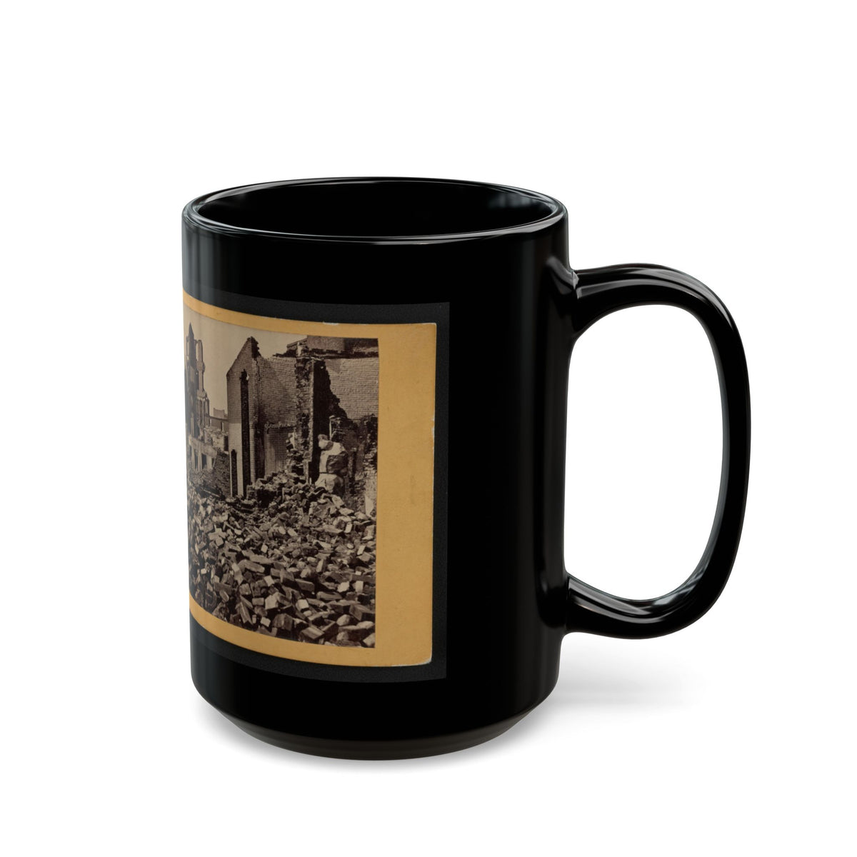 View Of Richmond, Va., At The Close Of The Rebellion (U.S. Civil War) Black Coffee Mug