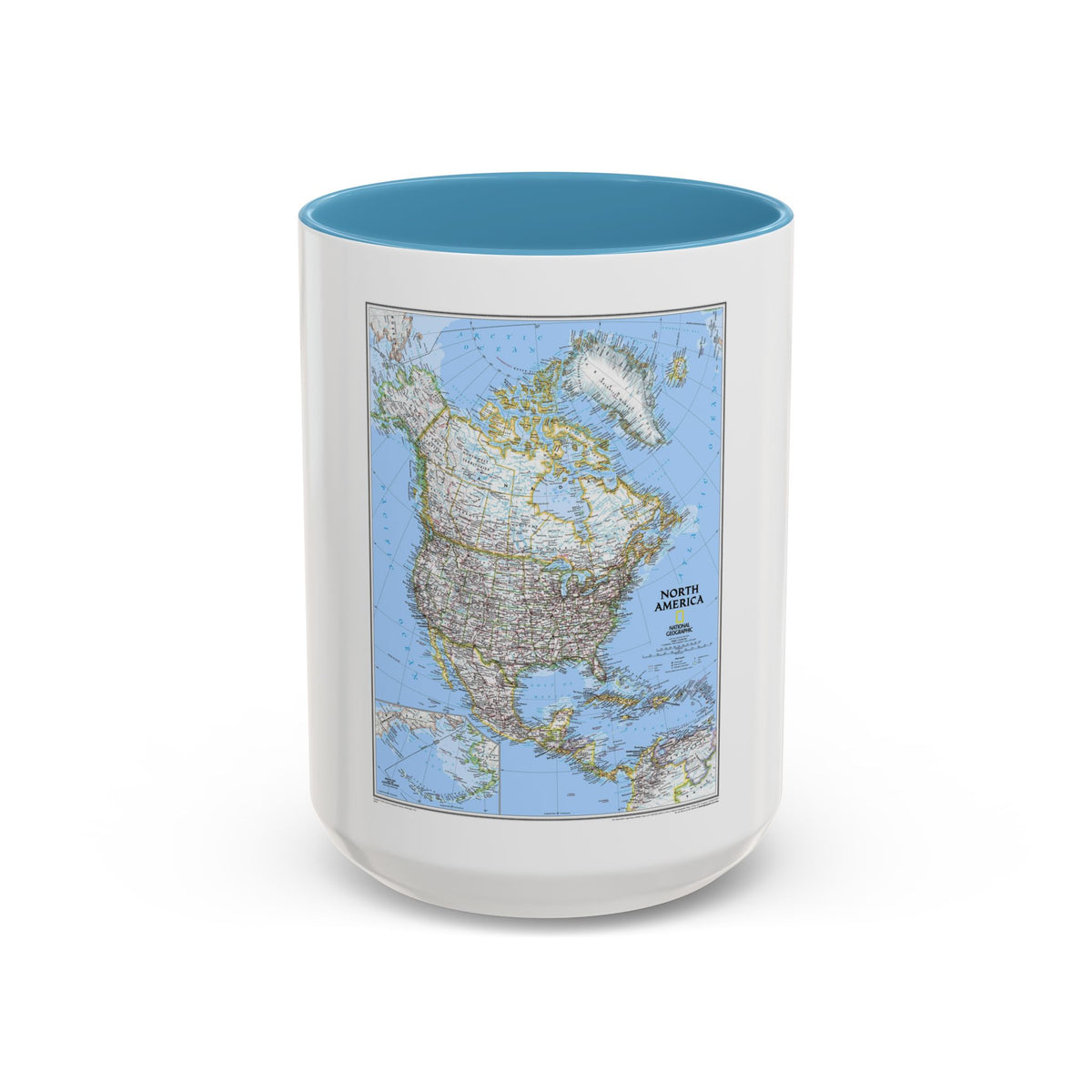 North America (2005) (Map) Accent Coffee Mug