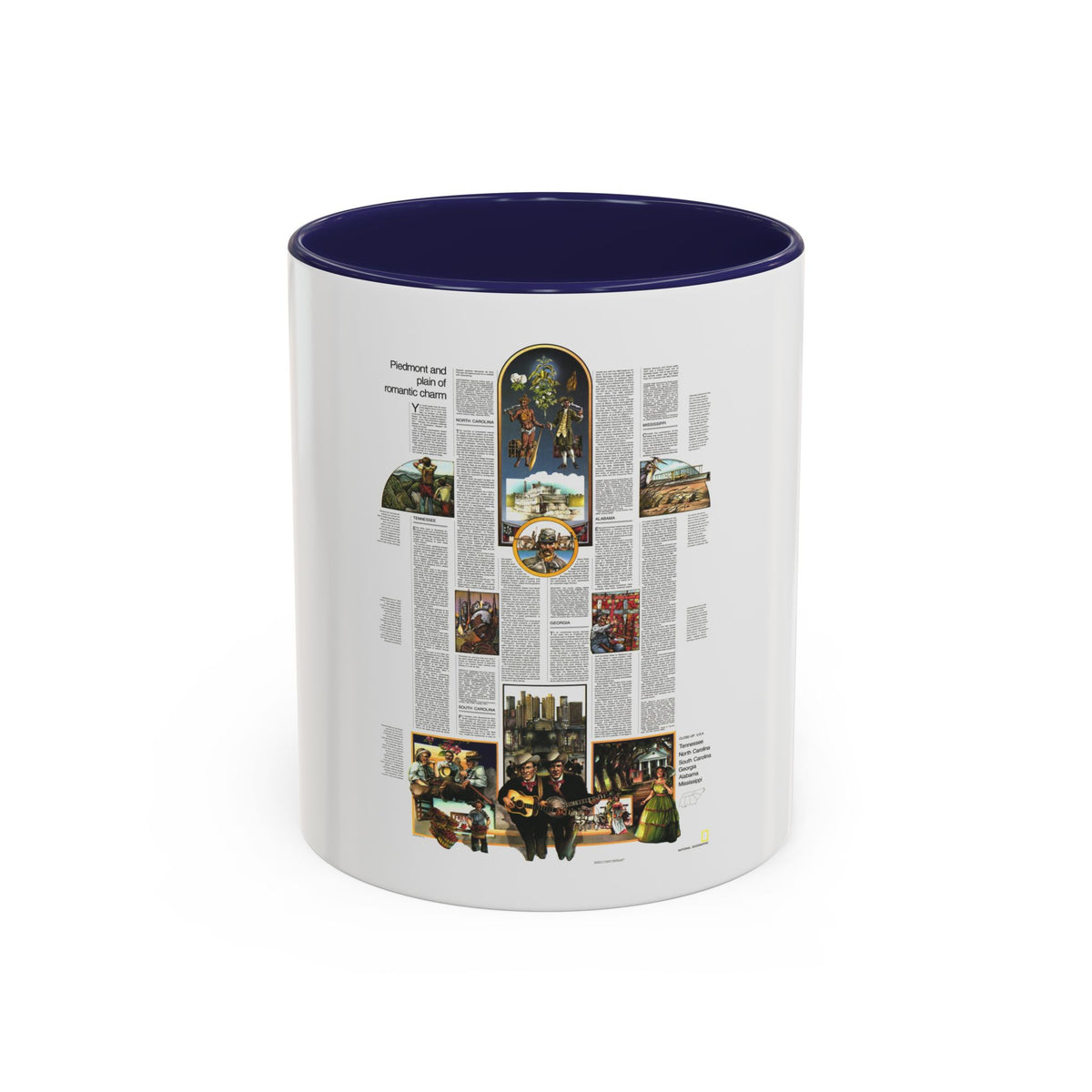 USA - Southeast 2 (1975) (Map) Accent Coffee Mug