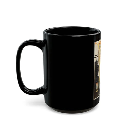 Easter, Saturday Evening Post, April 7, 1928 - Black Coffee Mug-Go Mug Yourself