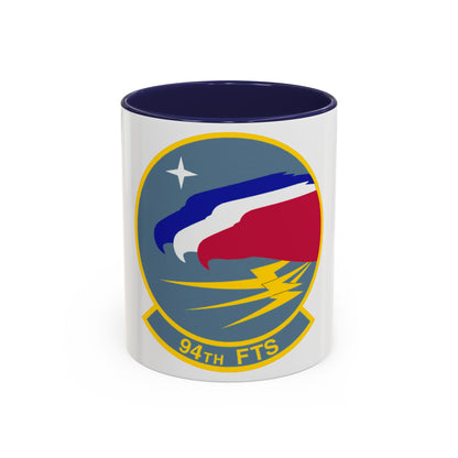 94 Flying Training Squadron AETC (U.S. Air Force) Accent Coffee Mug