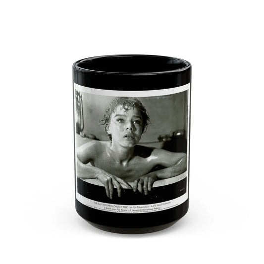 Janet Munro #03 (Vintage Female Icon) Black Coffee Mug-15oz-Go Mug Yourself