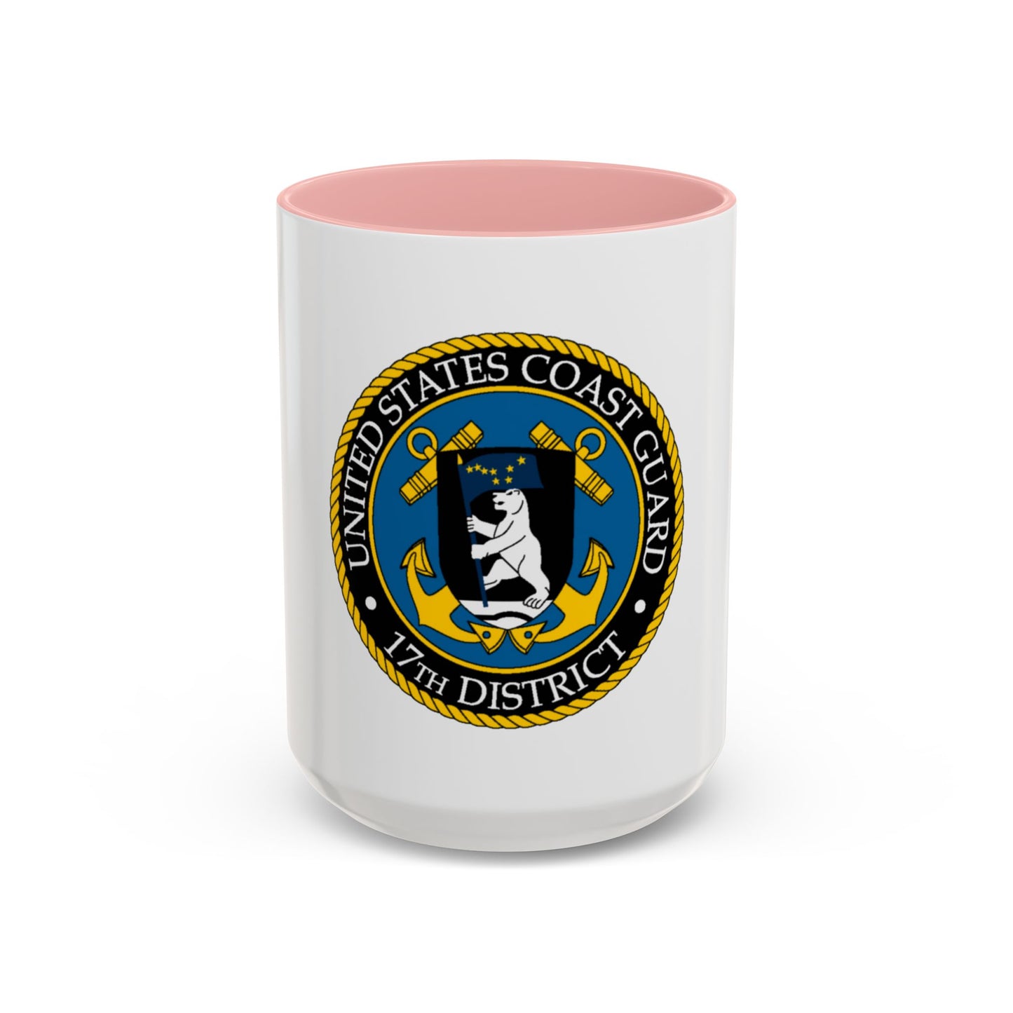 USCG 17th District (U.S. Coast Guard) Accent Coffee Mug