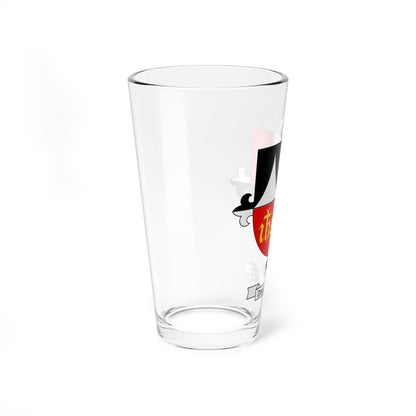 Dominican US Western province coat of arms Deus Providebit motto variant (United States) (Coat of Arms) Pint Glass 16oz