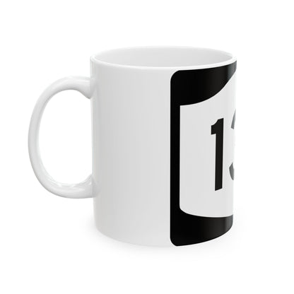 NY-13A (New York) (Road Sign) White Coffee Mug