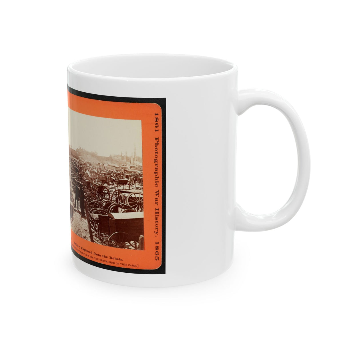 Artillery Captured From The Rebels (U.S. Civil War) White Coffee Mug