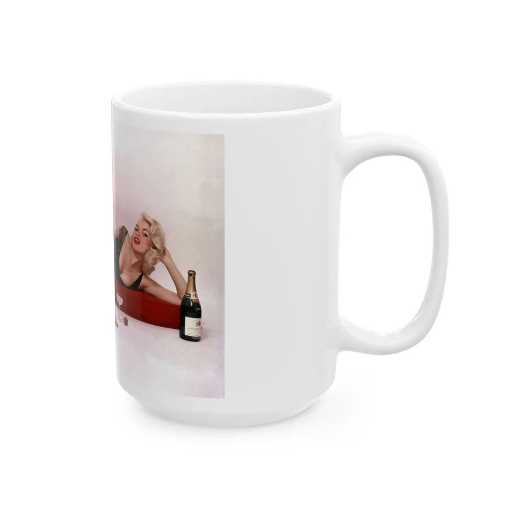 Jayne Mansfield #204 (Vintage Female Icon) White Coffee Mug-Go Mug Yourself