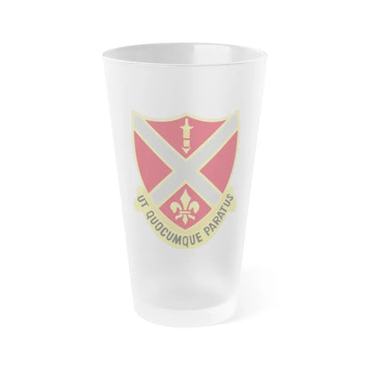 252nd Artillery Regiment (U.S. Army) Frosted Pint Glass 16oz-Go Mug Yourself