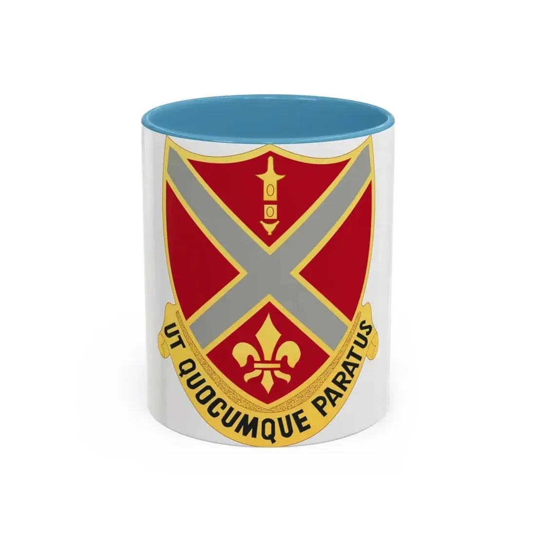 252nd Artillery Regiment (U.S. Army) Accent Coffee Mug 11oz Light Blue - Go Mug Yourself