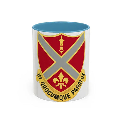 252nd Artillery Regiment (U.S. Army) Accent Coffee Mug 11oz Light Blue - Go Mug Yourself