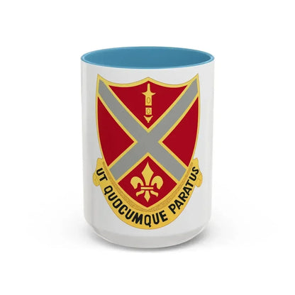 252nd Artillery Regiment (U.S. Army) Accent Coffee Mug 15oz Light Blue - Go Mug Yourself