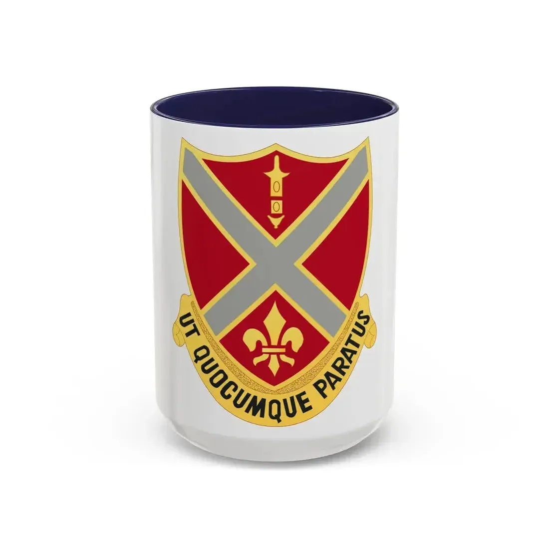 252nd Artillery Regiment (U.S. Army) Accent Coffee Mug 15oz Navy - Go Mug Yourself