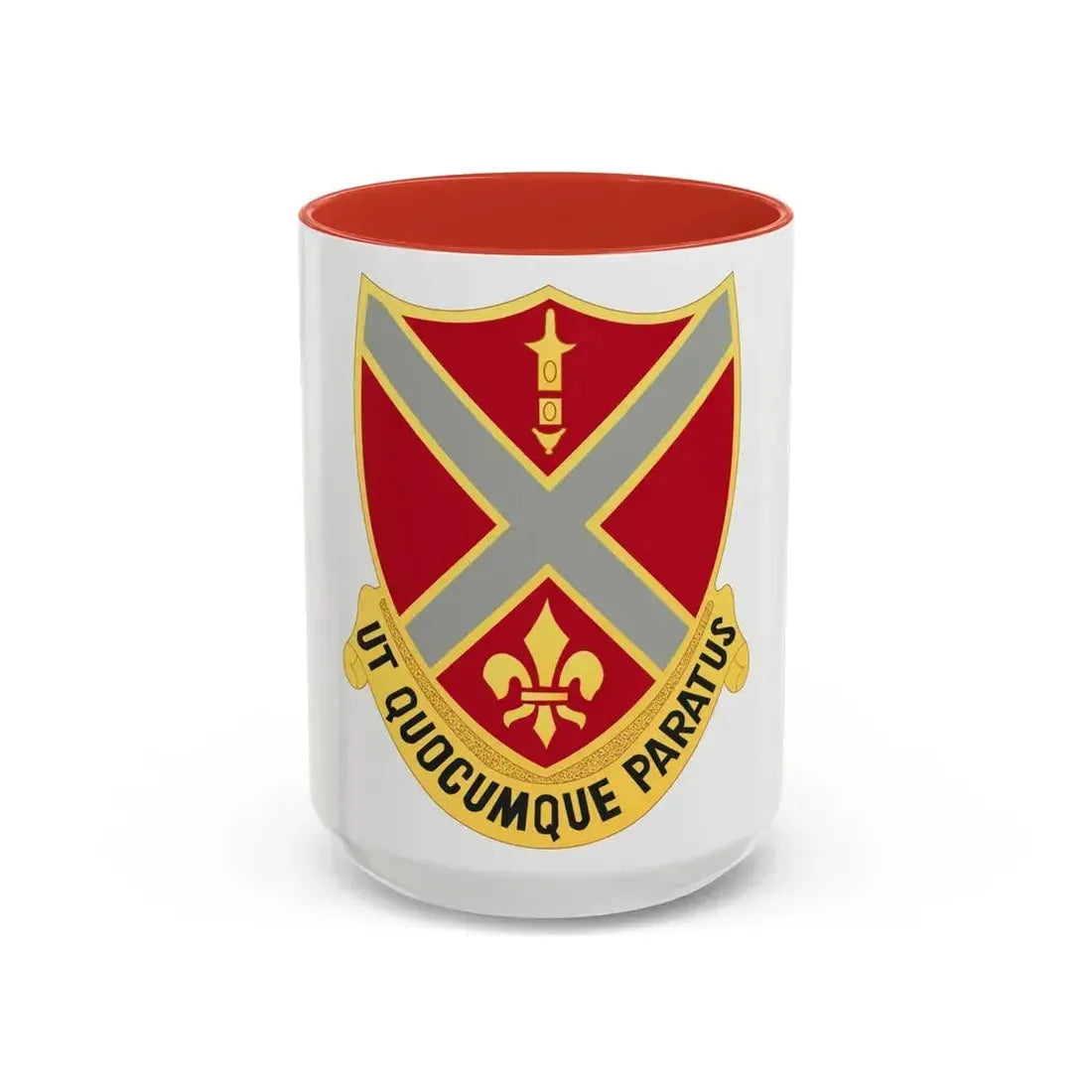 252nd Artillery Regiment (U.S. Army) Accent Coffee Mug 15oz Red - Go Mug Yourself