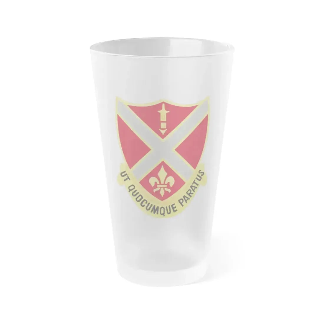 252nd Artillery Regiment (U.S. Army) Frosted Pint Glass 16oz Default Title - Go Mug Yourself