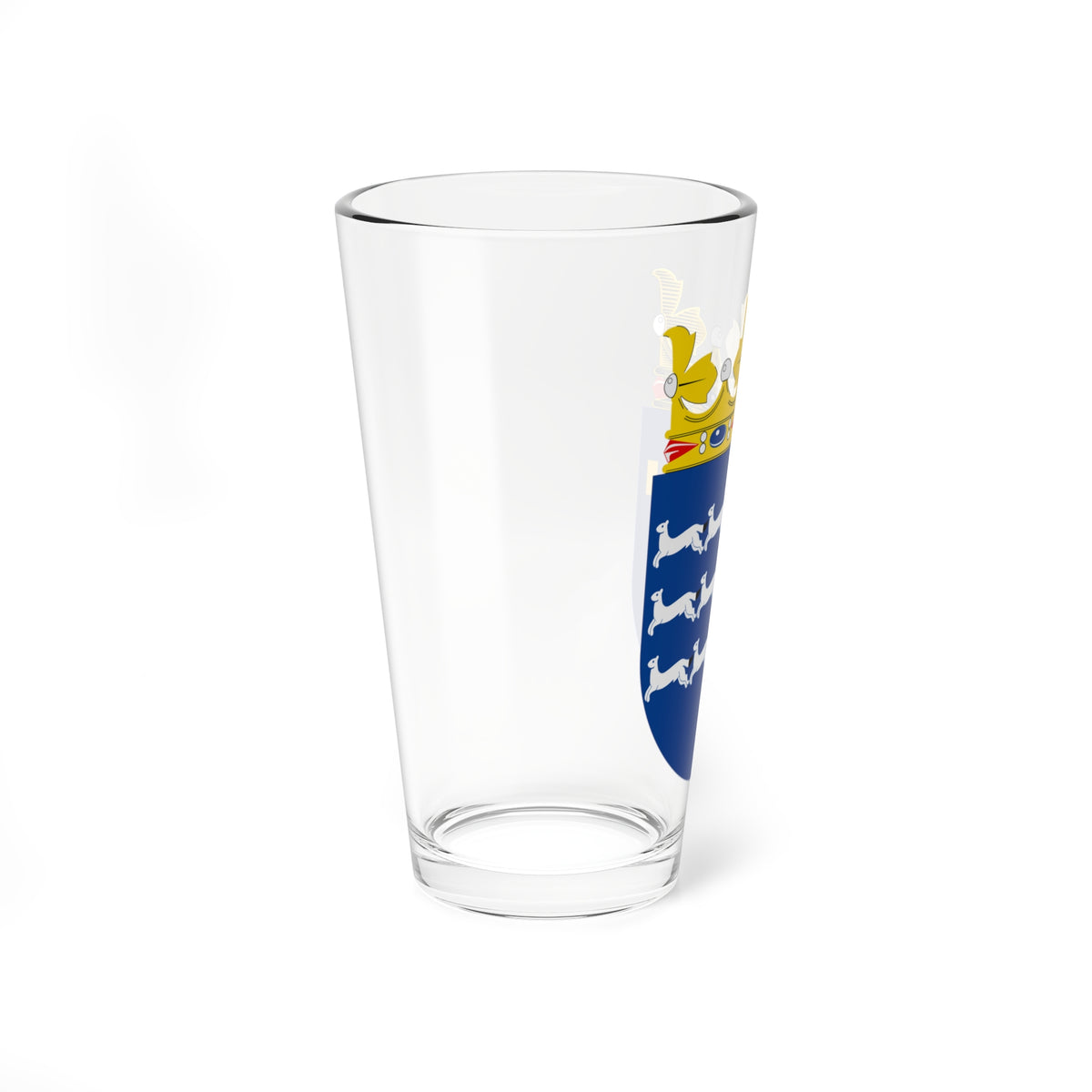 Oulun läänin vaakuna (Finland) (Coat of Arms) Pint Glass 16oz