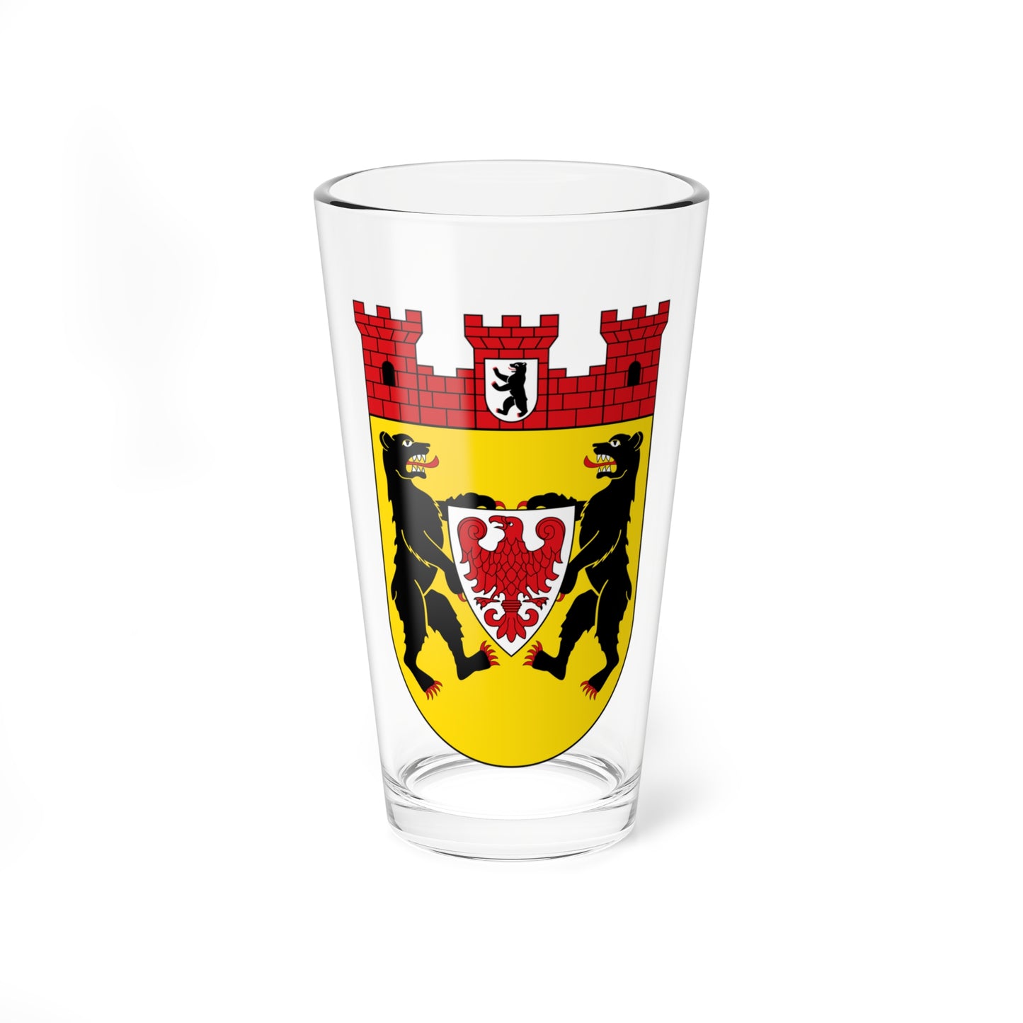 DEU Berlin-Mitte district COA (Germany) (Coat of Arms) Pint Glass 16oz