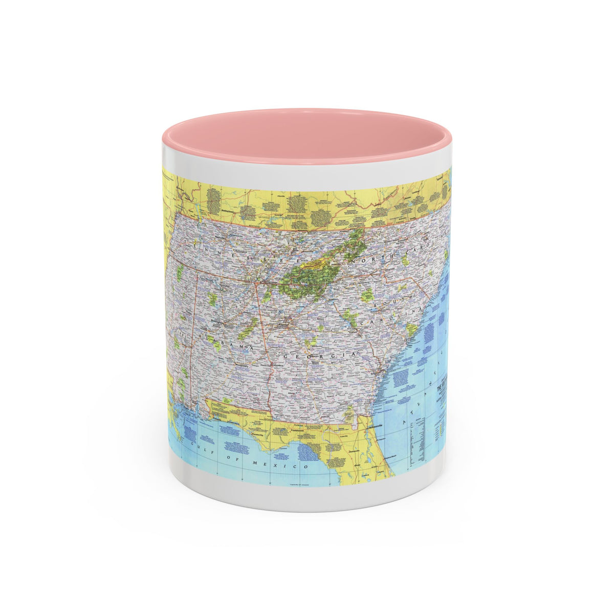 USA - Southeast 1 (1975) (Map) Accent Coffee Mug