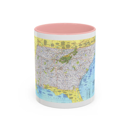 USA - Southeast 1 (1975) (Map) Accent Coffee Mug
