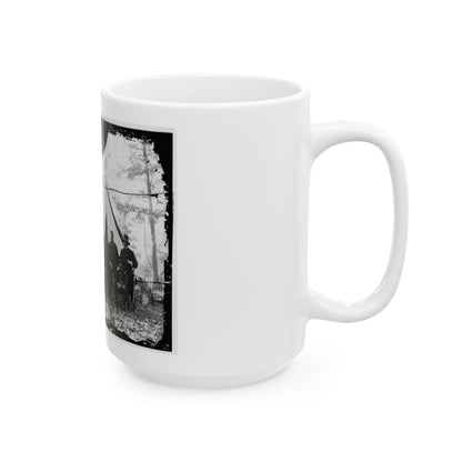 Washington, District Of Columbia (Vicinity). Gen. James A. Hall, Officers And Men Of Battery C & E, U.S. Artillery (U.S. Civil War) White Coffee Mug